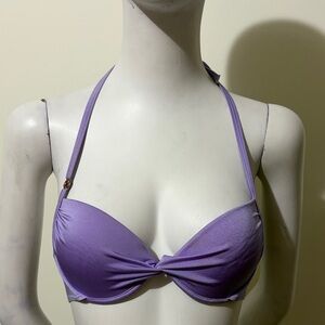 Victoria's Secret Lavender Twist Push Up Bikini Top Size 36A